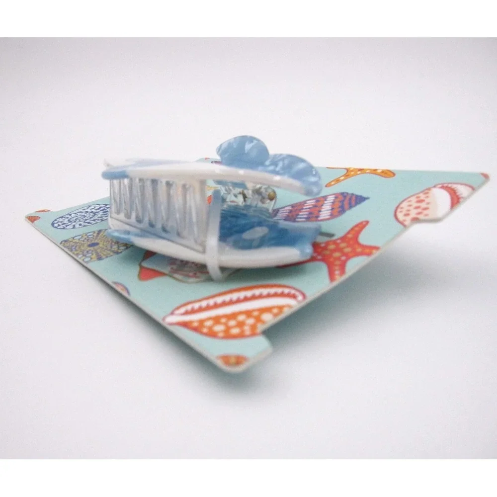 NWT Piper K Figural Acrylic Hair Clip Whale Whimsical Hair Accessory
